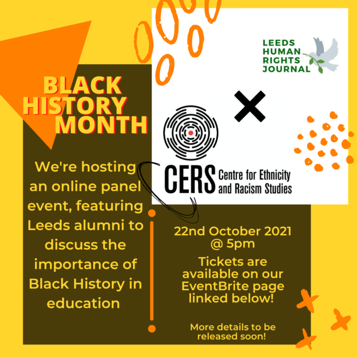 LHRJ x CERS The Importance of Black History in Education: BHM Event